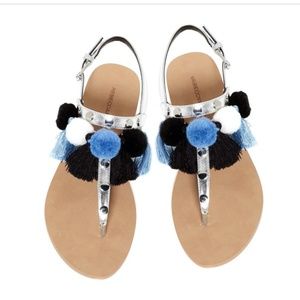 Rebecca Minkoff PomPom Tassel Sandal Estelle size6